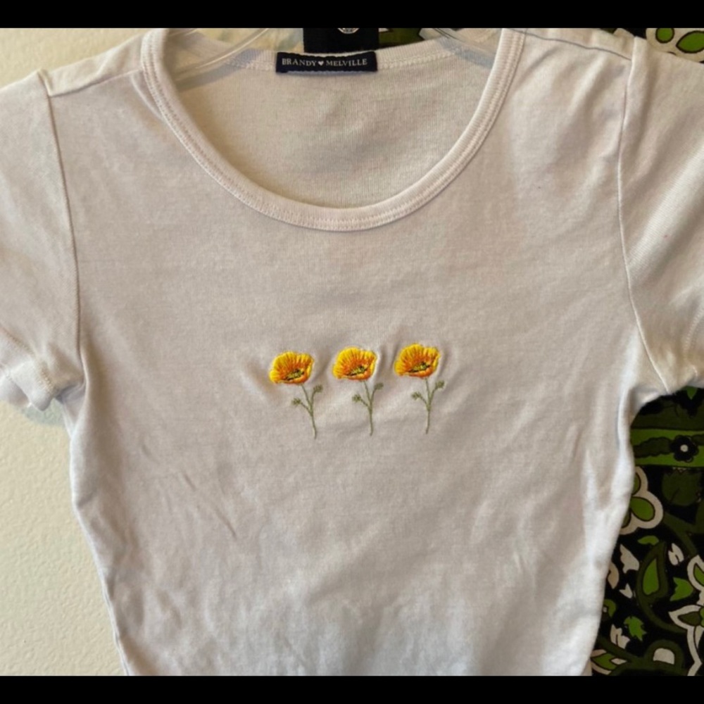 John Galt Ashlyn Poppy Crop Top